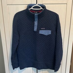 Patagonia Organic Cotton Quilt Snap-T® Pullover, Blue, Women’s M